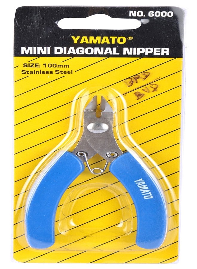 Yamato Stainless Steel Mini Diagonal Nipper, Blue - Image 4
